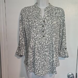 New Directions Grey / White Knit Sz Pm Like New